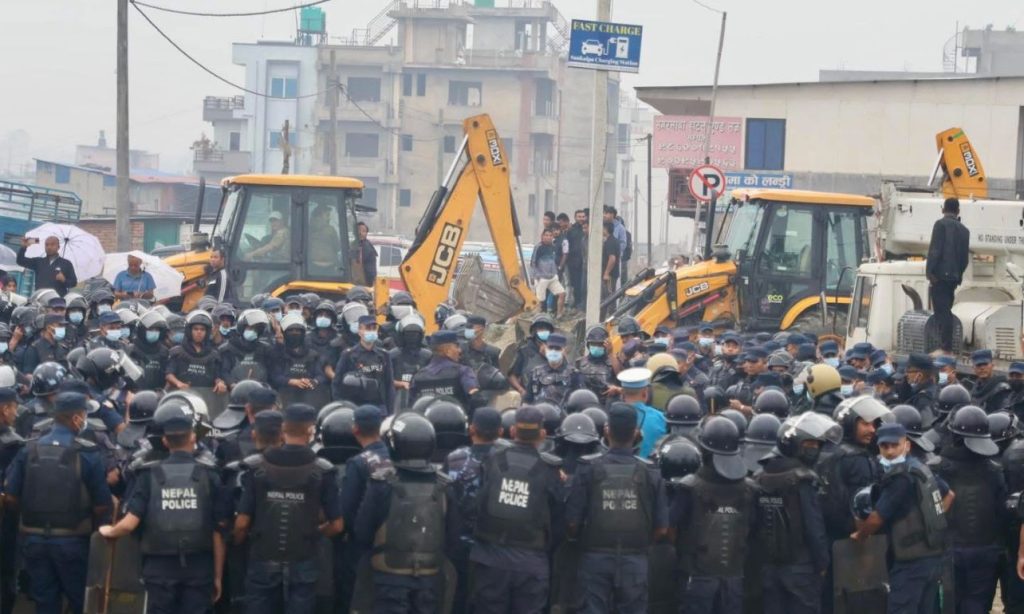 Nepal bulldozers