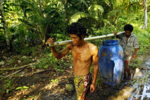 Nicobari tribal men