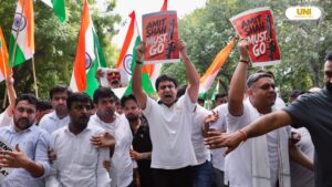 amit shah resignation demand