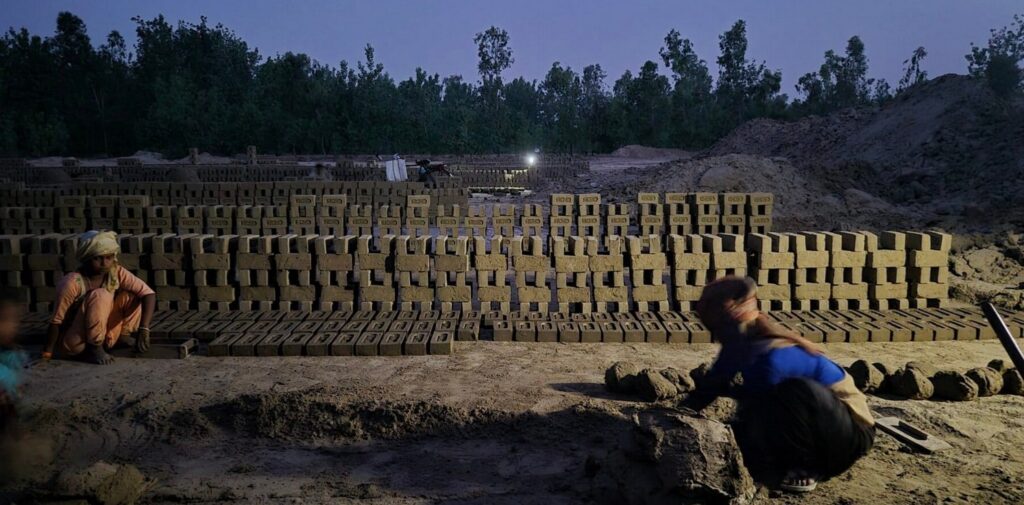 brick kiln workers