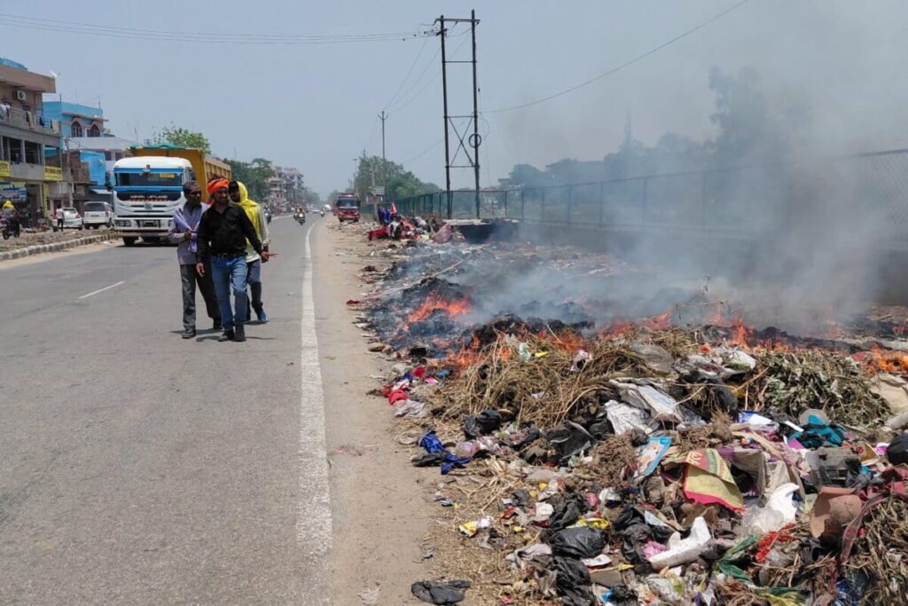 burning refuse