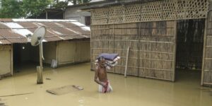 Assam floods man